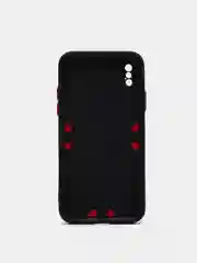 Черный усиленный силиконовый чехол для iPhone 12