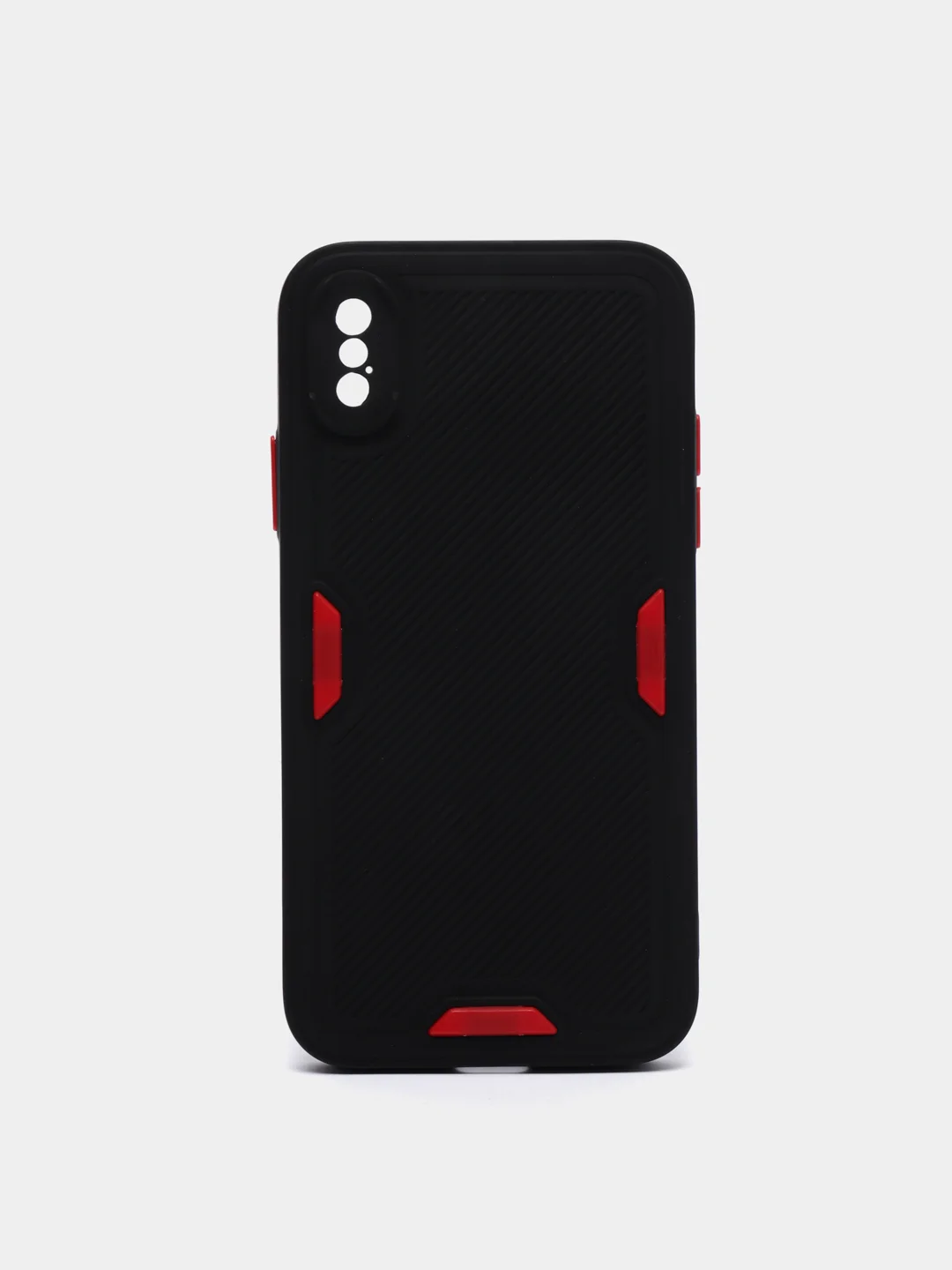 Черный усиленный силиконовый чехол для iPhone 12