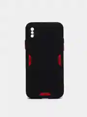 Черный усиленный силиконовый чехол для iPhone 12