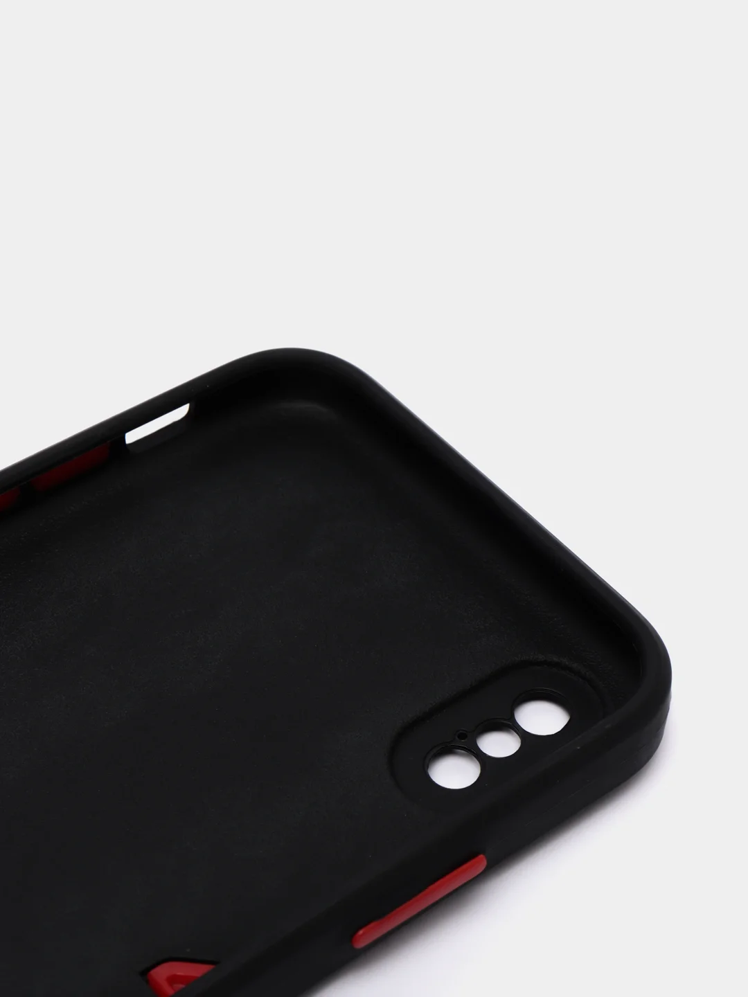 Черный усиленный силиконовый чехол для iPhone 12