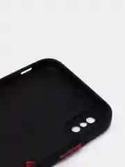 Черный усиленный силиконовый чехол для iPhone 12