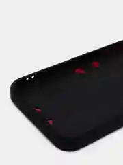 Черный усиленный силиконовый чехол для iPhone 12