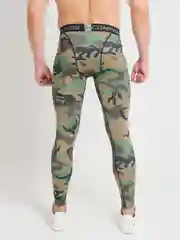Зелёный хаки тайтсы мужские спортивные, 3 цвета