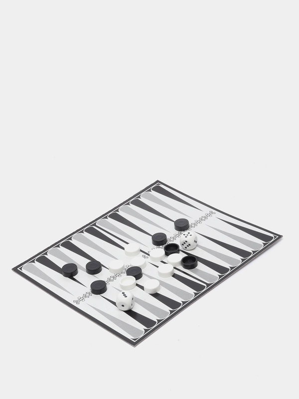 Игра настольная "Шашки-Нарды" 23 х 26,5 см