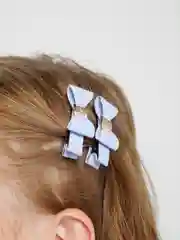 Голубой заколка