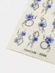 Голубой наклейки на ногти/слайдеры на ногти/декор для ногтей