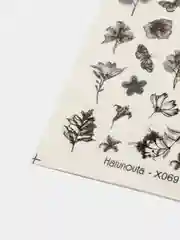 Черный 3d наклейки  для ногтей/ Слайдеры  на ногти/ Дизайн ногтей