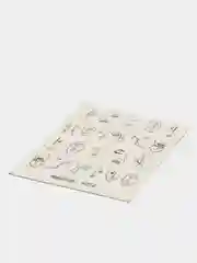 Черный наклейки на ногти 3D