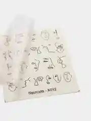 Черный наклейки на ногти 3D