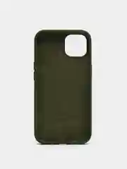 Лесной зеленый чехол Silicone Case для iPhone 13 с закрытым низом