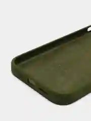 Лесной зеленый чехол Silicone Case для iPhone 13 с закрытым низом