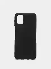 Накладка силиконовая матовая для Samsung Galaxy M51 (цвет=черный)
