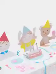 Белый открытка Happy Birdthday, 2 вида