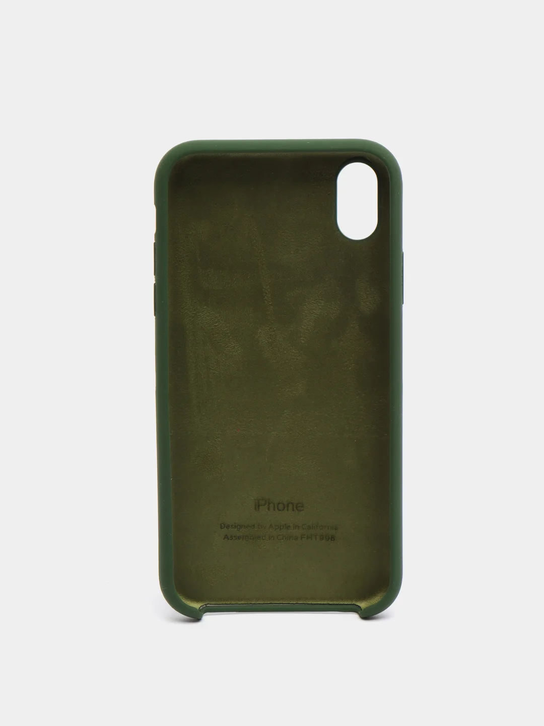 Тёмно-зелёный чехол силиконовый для iPhone X, XR, XS, 12 цветов