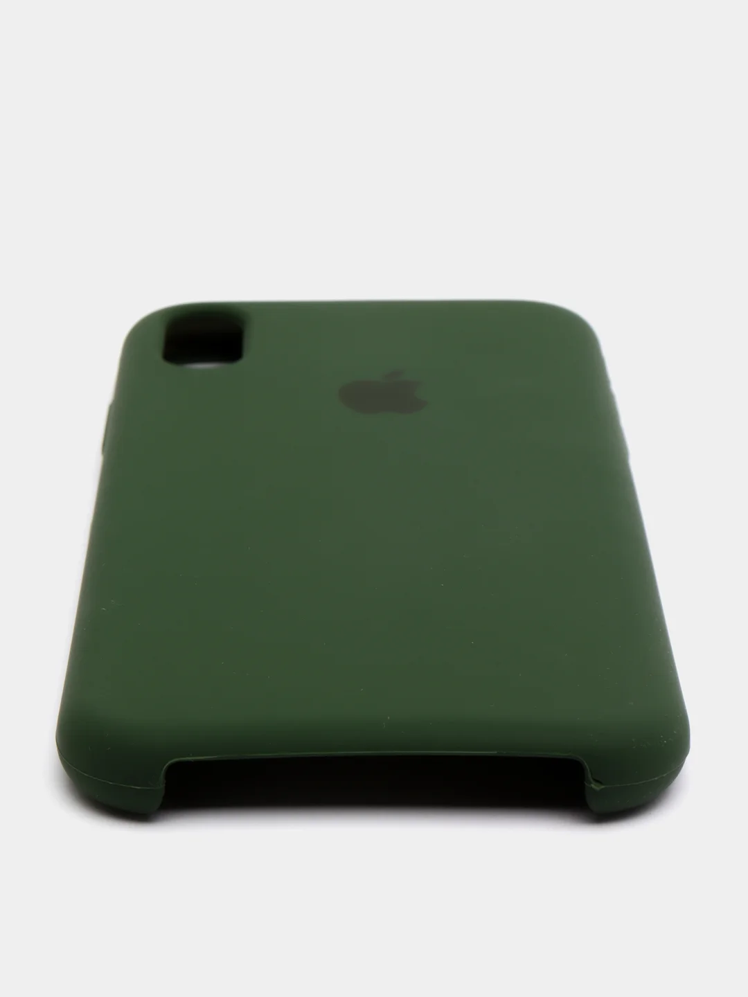 Тёмно-зелёный чехол силиконовый для iPhone X, XR, XS, 12 цветов