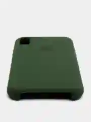 Тёмно-зелёный чехол силиконовый для iPhone X, XR, XS, 12 цветов