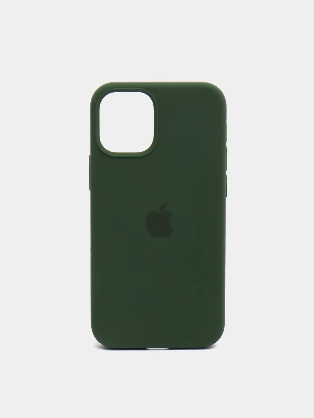 Тёмно-зелёный чехол силиконовый для iPhone 12, 12 pro, 12 mini, 12 Pro Max