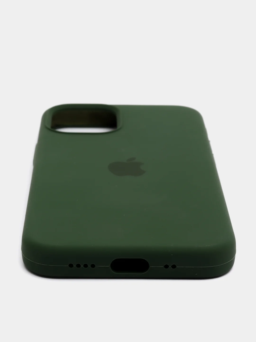 Тёмно-зелёный чехол силиконовый для iPhone 12, 12 pro, 12 mini, 12 Pro Max