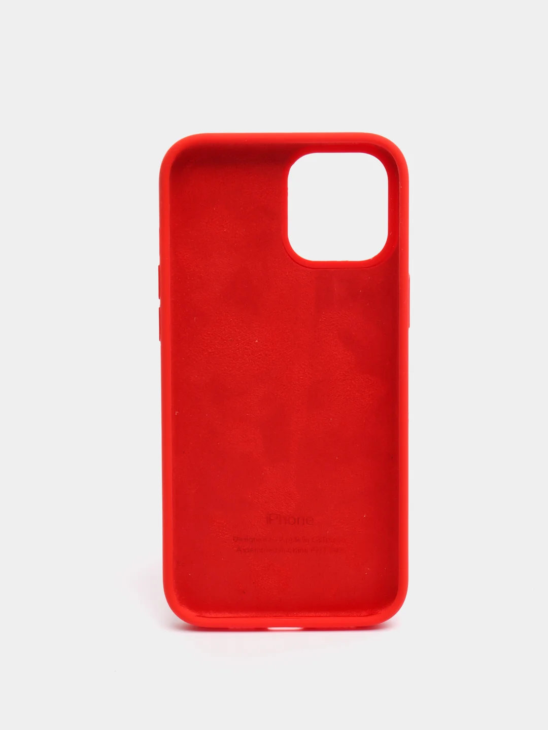 Красный чехол силиконовый для iPhone 12, 12 pro, 12 mini, 12 Pro Max