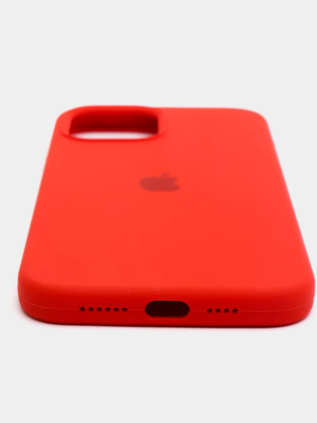 Красный чехол силиконовый для iPhone 12, 12 pro, 12 mini, 12 Pro Max