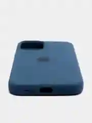 Синий меланж чехол силиконовый для iPhone 12, 12 pro, 12 mini, 12 Pro Max