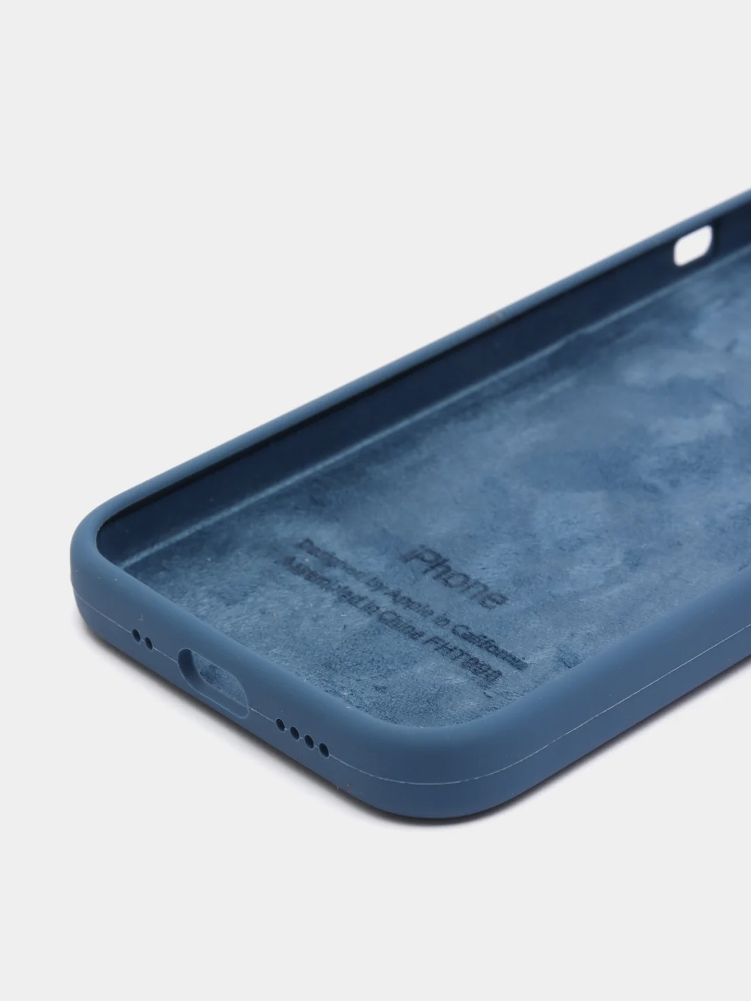 Синий меланж чехол силиконовый для iPhone 12, 12 pro, 12 mini, 12 Pro Max