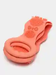 Коралловый меланж силиконовая мочалка-массажер, двусторонняя