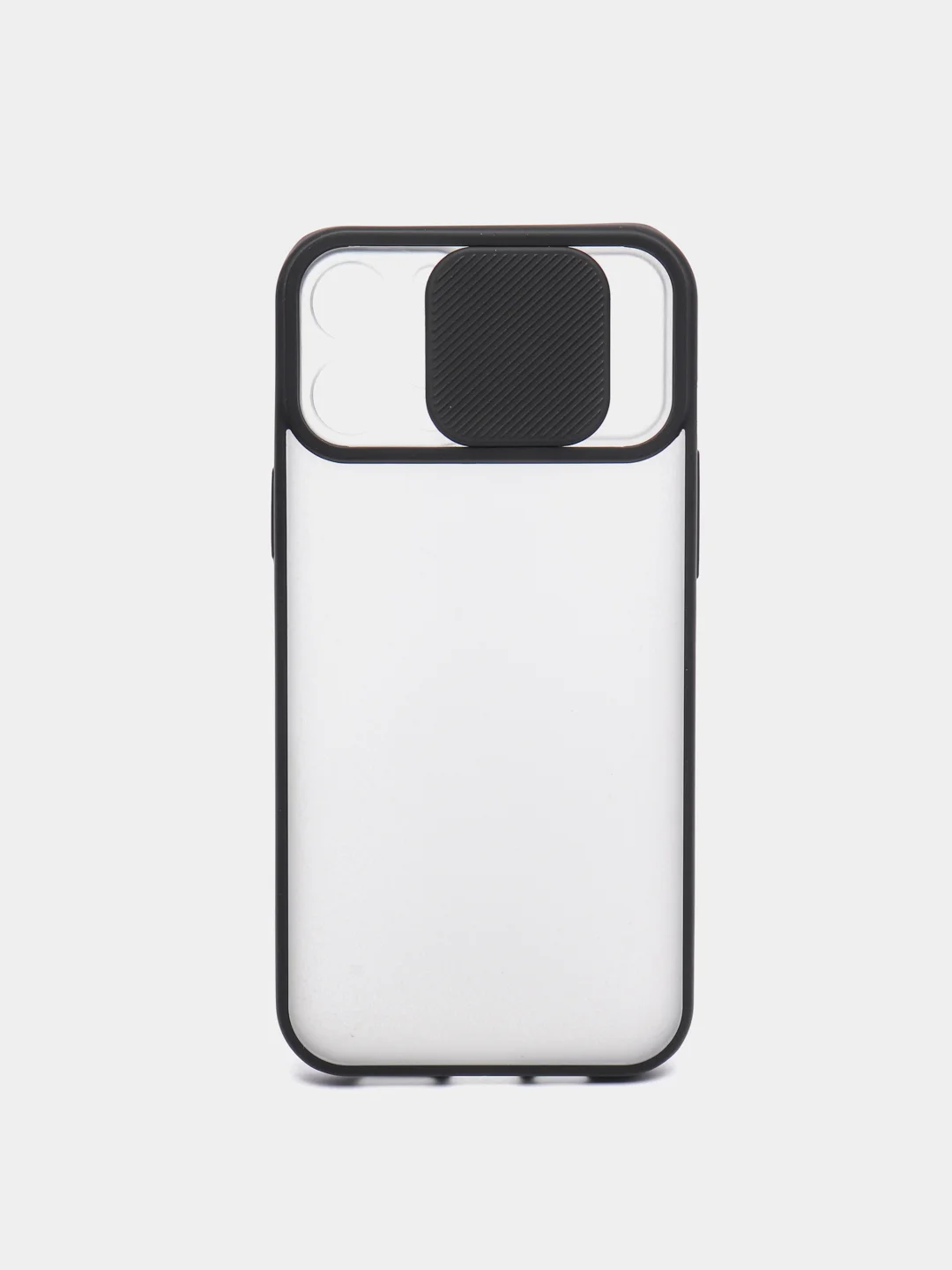 Черный плотный чехол iPhone 11, 12, 13, Pro, Max, X, Xs с защитой камеры