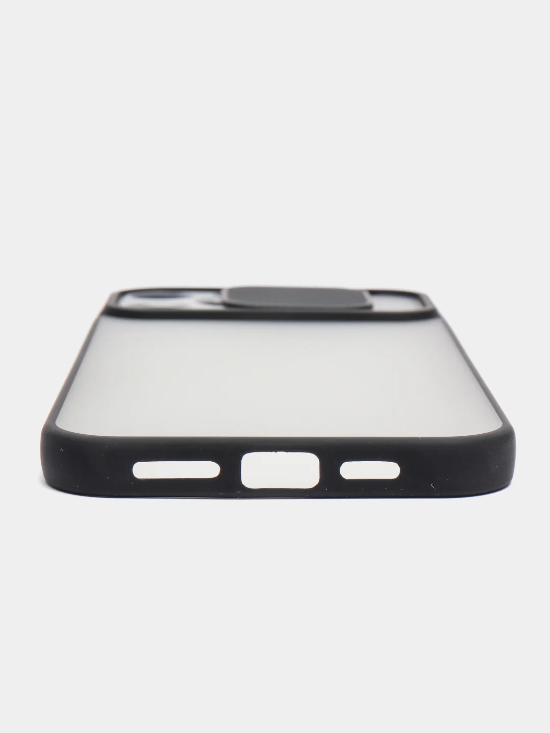 Черный плотный чехол iPhone 11, 12, 13, Pro, Max, X, Xs с защитой камеры