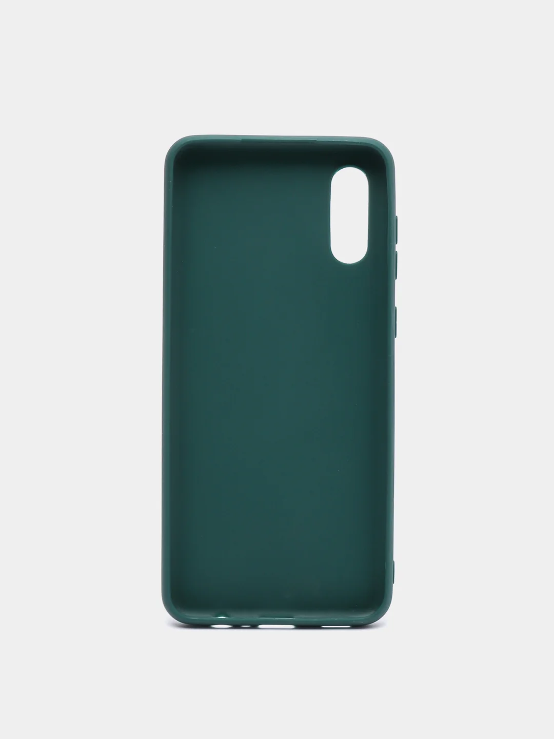 Зеленый чехол силиконовый на Samsung Galaxy A02 (Самсунг Галакси А02), цветной, матовый