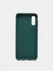 Зеленый чехол силиконовый на Samsung Galaxy A02 (Самсунг Галакси А02), цветной, матовый