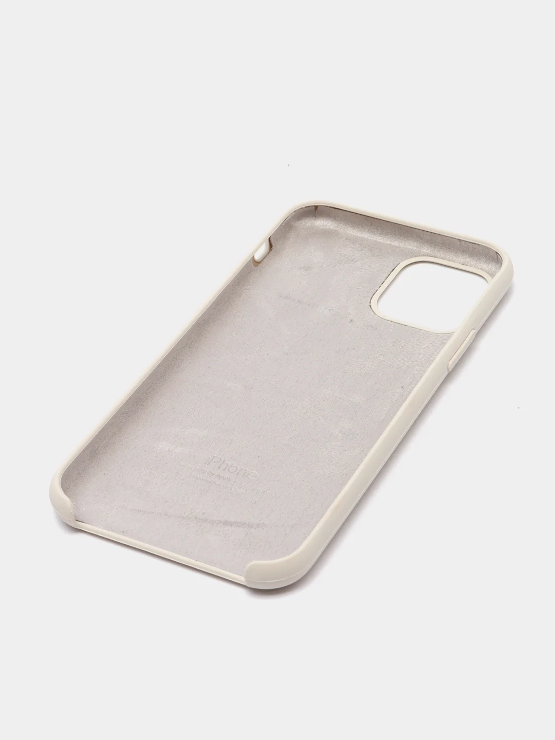 Бежевый меланж чехол Silicone Case для iPhone 11 Pro