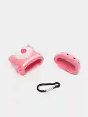 Розовый чехол для Apple АirPods 1 / 2 / Pro Динозавр, 2 вида