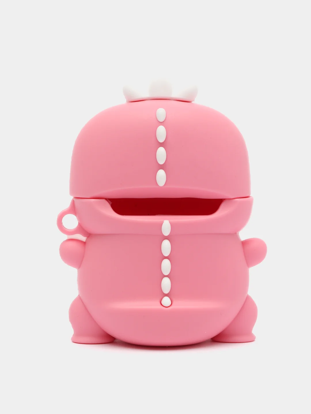 Розовый чехол для Apple АirPods 1 / 2 / Pro Динозавр, 2 вида