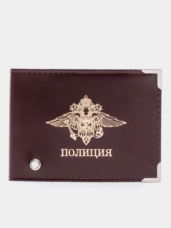 Обложка "Полиция", натуральная кожа