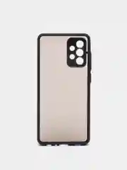 Черный чехол противоударный матовый для Samsung A72