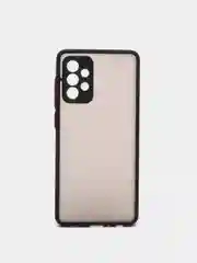 Черный чехол противоударный матовый для Samsung A72