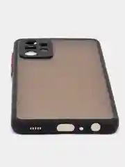 Черный чехол противоударный матовый для Samsung A72