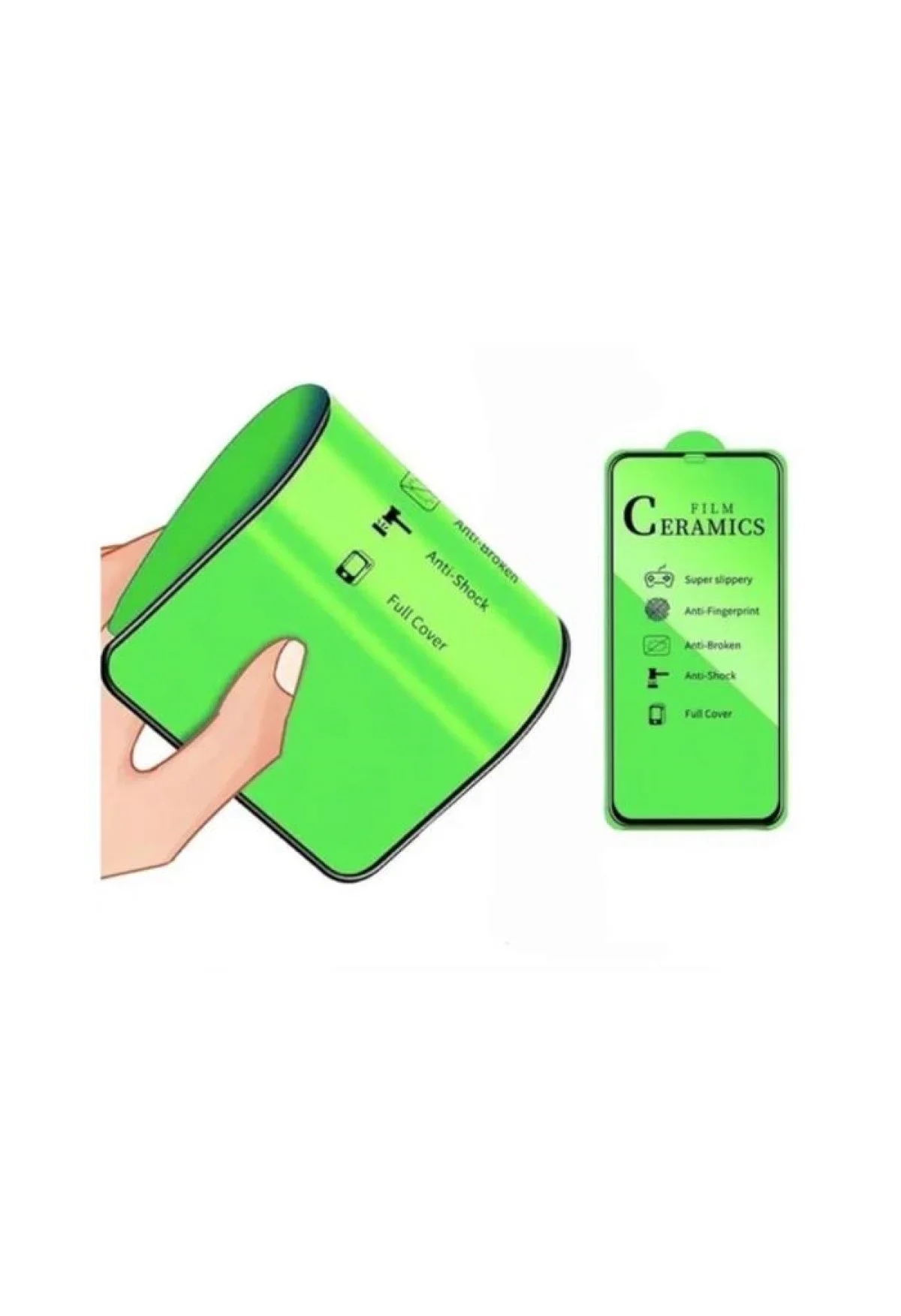 Защитное керамическое стекло-пленка для iPhone 12/12PRO/11/XR/XS MAX/11PRO MAX/13/13PRO