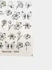 Черный наклейки на ногти/слайдеры на ногти/декор для ногтей