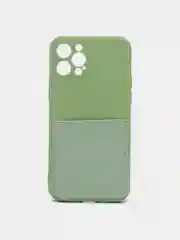 Лайм силиконовый чехол шёлк wallet для карт и визиток Apple iPhone X/XR/XS/11/12/Mini/Pro Max