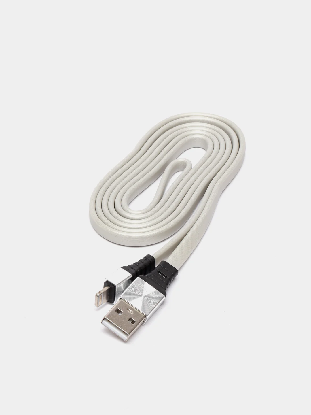 Серый usb кабель Lighting, Type-C, Micro USB, 2.4A, 1.2 м, ASPOR A160