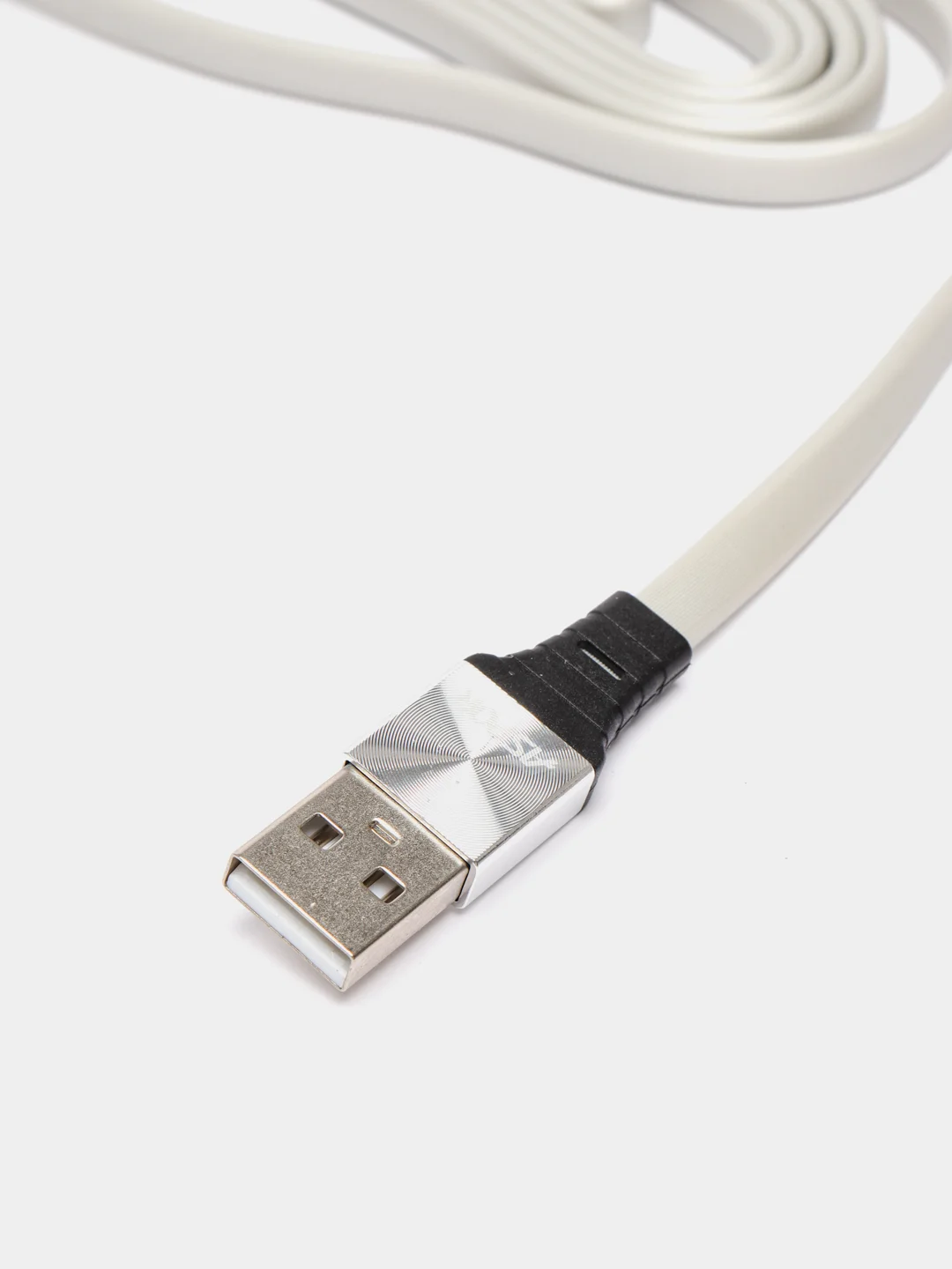 Серый usb кабель Lighting, Type-C, Micro USB, 2.4A, 1.2 м, ASPOR A160