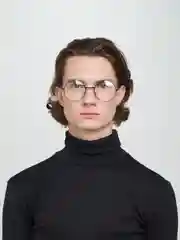 Черный имиджевые очки круглые