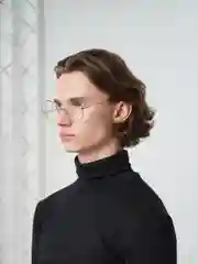 Серебряный имиджевые очки круглые