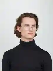 Серебряный имиджевые очки круглые