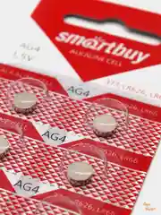 Батарейка SmartBuy AG4 (LR626, LR66, L626, V4GA, 177, 377), 1.5V