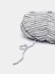 Серый меланж пряжа плюшевая YarnArt Chenille
