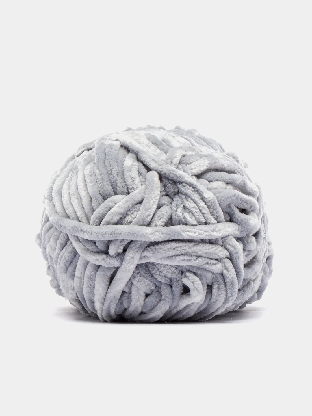 Серый меланж пряжа плюшевая YarnArt Chenille