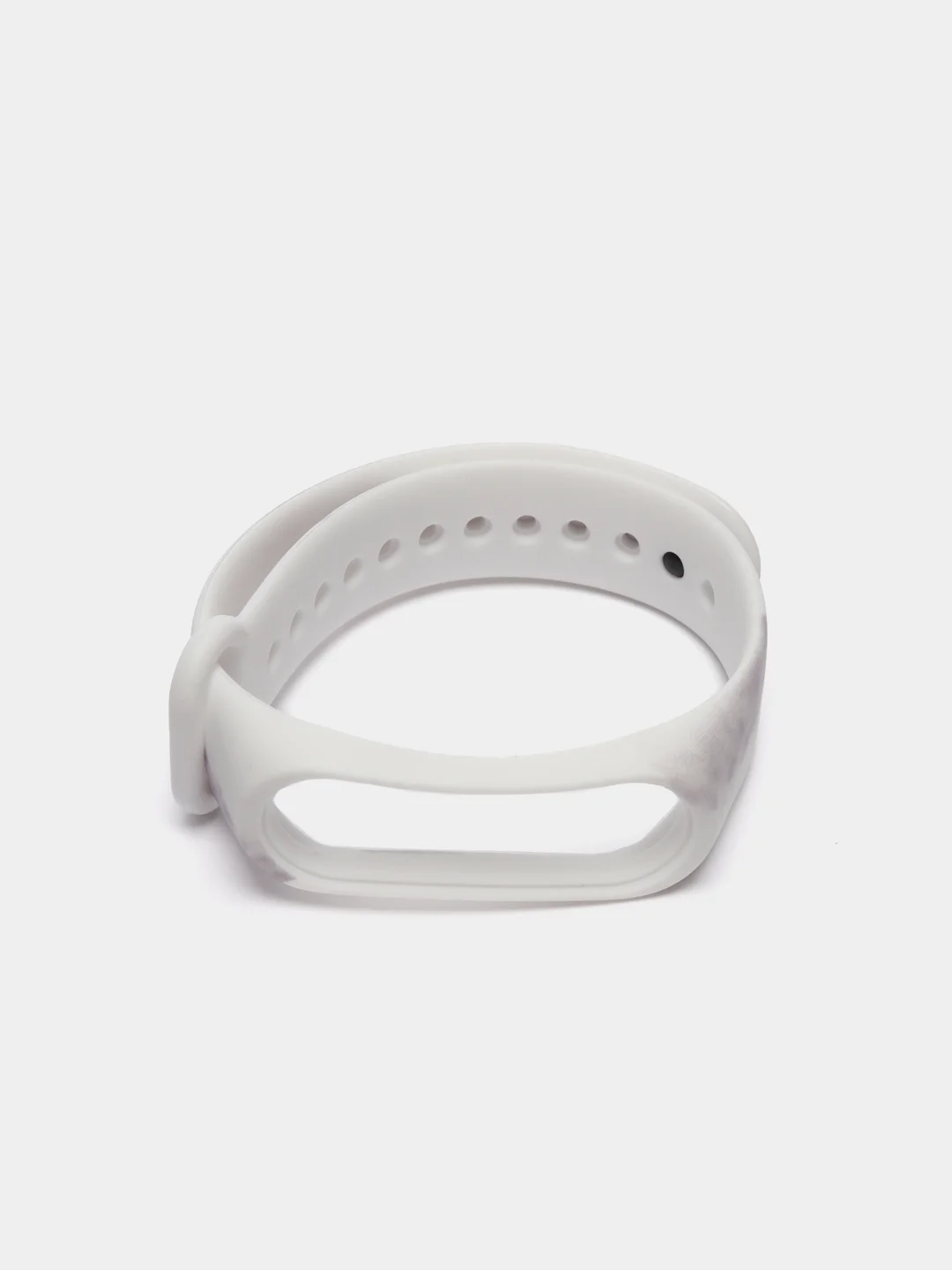 Серый ремешок для Xiaomi mi band 3 / 4 / 5 / 6 / 7  силиконовый мраморный сяоми ми банд фитнес